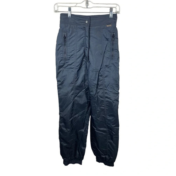 edelweiss Pants - Edelweiss women’s vintage black snow pants ski wear women’s 8